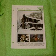 Winterhilfe für Wildtiere - Informationskarte über