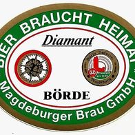 ALT ! Aufkleber "Diamant" Magdeburger Brau GmbH Magdeburg Sachsen-Anhalt