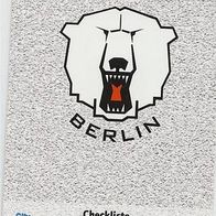 DEL 06/07 - Checklist - Eisbären Berlin