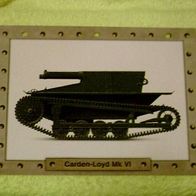 Carden-Loyd Mk VI (1928 - GB) - Infokarte über