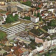 53721 Siegburg Luftbild mit Rathaus und Städt. Krankenhaus