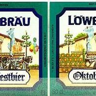 ALT ! Bieretiketten "LÖWENBRÄU Oktoberfest-Bier" : Lizenz-Bräu Spendrups Schweden