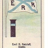 Massary Reedereiflaggen Emil R. Retzlaff Stettin Nr 179