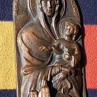 Metall-Relief Madonna: Dreimal wunderbare Mutter Ingolstadt, 26 cm