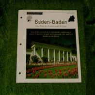 Baden-Baden / Das Bad der Kaiser und Könige - Infokarte