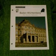 Baden-Württemberg / Der deutsche Südwesten - Infokarte