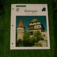 Balingen / Auf der Zollernalb - Infokarte