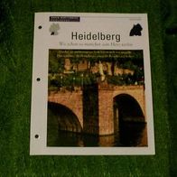 Heidelberg / Wo schon mancher sein Herz verlor - Infokarte