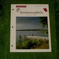 Brandenburg-Berlin / Gebiet der Eiszeit - Infokarte