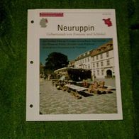 Neuruppin / Geburtsstadt von Fontane und Schinkel - Infokarte