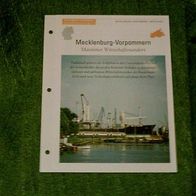 Mecklenburg-Vorpommern / Maritimer Wirtschaftsstandort - Infokarte