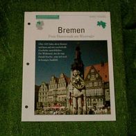 Bremen / Freie Hansestadt am Weserufer - Infokarte