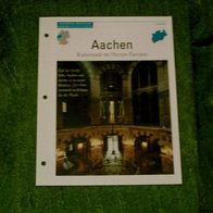 Aachen / Kaiserstadt im Herzen Europas - Infokarte