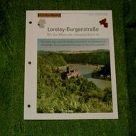 Loreley-Burgenstraße / Wo der Rhein am romantischsten ist - Infokarte