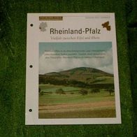 Rheinland-Pfalz / Vielfalt zwischen Eifel und Rhein - Infokarte