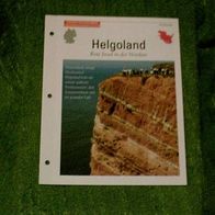 Helgoland / Rote Insel in der Nordsee - Infokarte