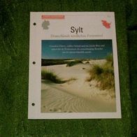 Sylt / Deutschlands nördlichste Ferieninsel - Infokarte