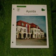 Apolda / Stadt der Glockenkultur - Infokarte