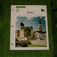 Greiz / Park- und Schlossstadt in Ostthüringen - Infokarte