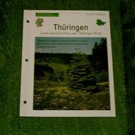 Thüringen / Land zwischen Harz und Thüringer Wald - Infokarte