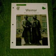 Weimar / Wiege deutscher Klassik - Infokarte