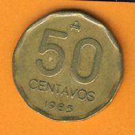 Argentinien 50 Centavos 1985