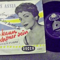 Lys Assia - 7" Was kann schöner sein (Que sera) - ´56 Decca 18367 - Topzustand !