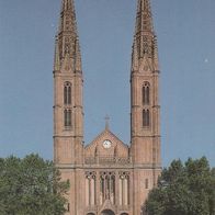 144 Ungelaufene AK Wiesbaden, Stadtpfarrkirche St. Bonifatius {Hessen}