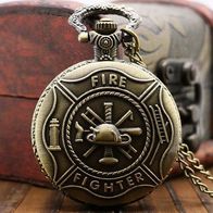 Taschenuhr, Sprungdeckeluhr, Herrenuhr, Pocket Watch „Fire Fighter“ Feuerwehr THU-50.