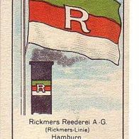 Massary Reedereiflaggen Rickmers Reederei Hamburg Nr 254