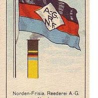 Massary Reedereiflaggen Norden - Frisia Reederei AG Norden Nr 308