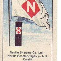 Massary Reedereiflaggen Neville Shipping Co. Ltd Cardiff Nr 82