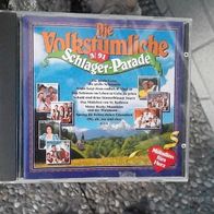 Volkstümliche Schlagerparade 3/91 , gut erhaltene Musik-CD mit 16 schönen Titeln