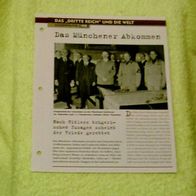 Das Münchener Abkommen - Infokarte über