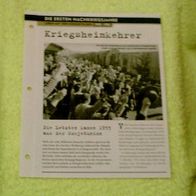 Kriegsheimkehrer - Infokarte über