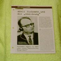 Adolf Eichmann und die "Endlösung" - Infokarte über