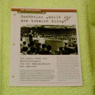 Goebbels: "Wollt ihr den totalen Krieg?" - Infokarte über