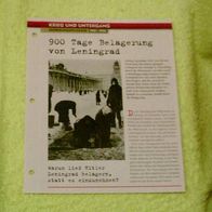 900 Tage Belagerung von Leningrad - Infokarte über