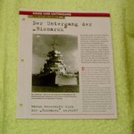 Der Untergang der "Bismarck" - Infokarte über