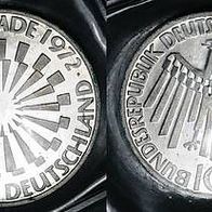 Silber 10 DM 1969 in stgl., XX. Olympische Sommerspiele 1972 in Deutschland