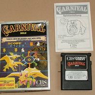 CBS ColecoVision Carnival - Originalverpackung - Spielanleitung - 1983