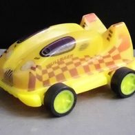Ü-Ei Auto 2010 Kinder Race - Rennwagen gelb - (MPG UN054) - Text!