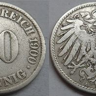 Deutsches Reich 10 Pfennig 1900 (A) ## DE-B10