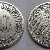 Deutsches Reich 10 Pfennig 1907 (A) ## DE-C10