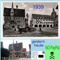 Bietigheim (Württ) Marktplatz, Ansichtskarte, Postkarte von 1938