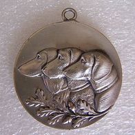 Hunde-Medaille aus mattiertem Metall