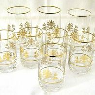 5 + 5 Trinkgläser Wasserglas + Schnapsglas * evtl. russisch mit viel Gold & Goldrand