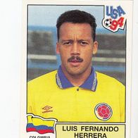 Panini Fussball WM USA 1994 Luis Fernando Herrera Colombia Nr 36