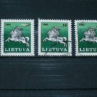 Litauen, MNr.472, 3 x gestempelt