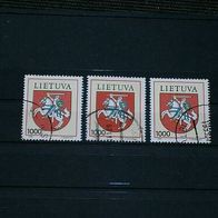 Litauen, MNr.507, 3 x gestempelt